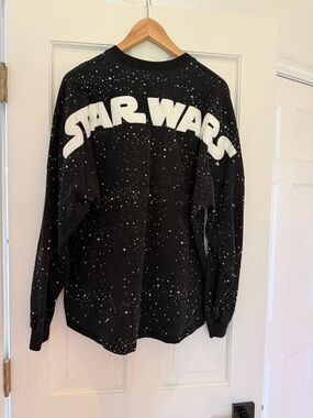 Disney Parks Star Wars Spirit Jersey Black white stars Large